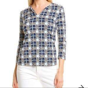 J. McLaughlin Catalina Cloth Carly Top Sz XS